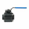 Bonomi North America 1-1/4in FULL PORT 3-PIECE CARBON STEEL DIRECT MOUNT HIGH PERFORMANCE BALL VALVE W/ LOCKING LEVER 630LL-1-1/4